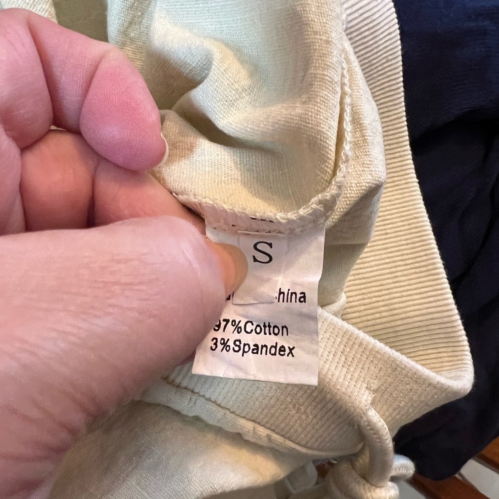 Women’s Off White Jogger Pants with Drawstring, EUC, Size S - Picture 6 of 6